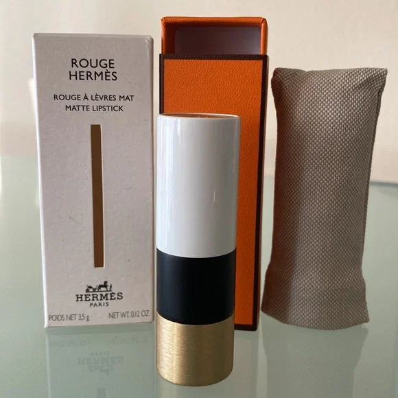 NIB Auth HERMÈS Rouge Hermès, Matte lipstick ROUGE ORANGE 53 Made in ITALY - Picture 2 of 12